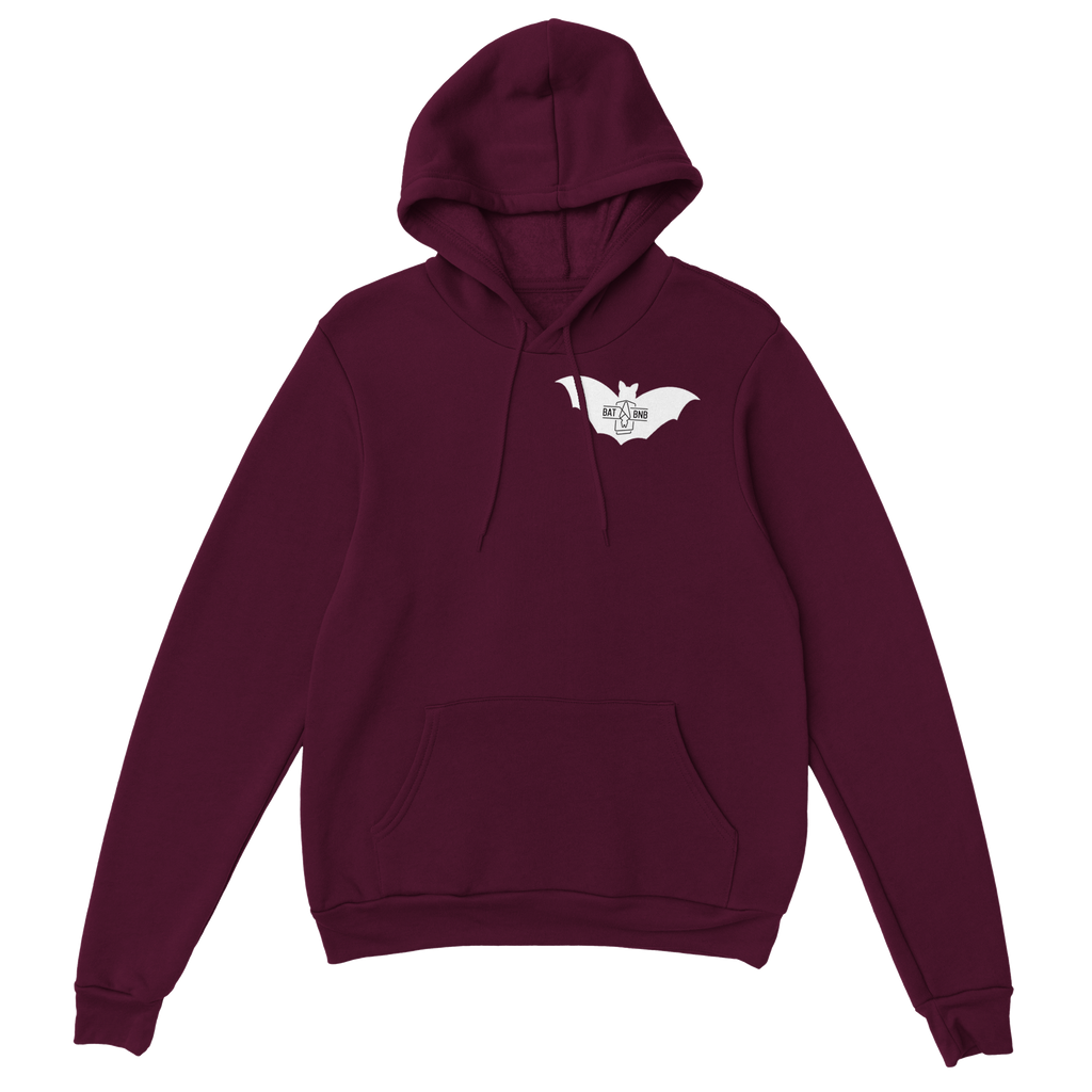 Save the Bats Hoodie (front design, text on back) - BatBnB